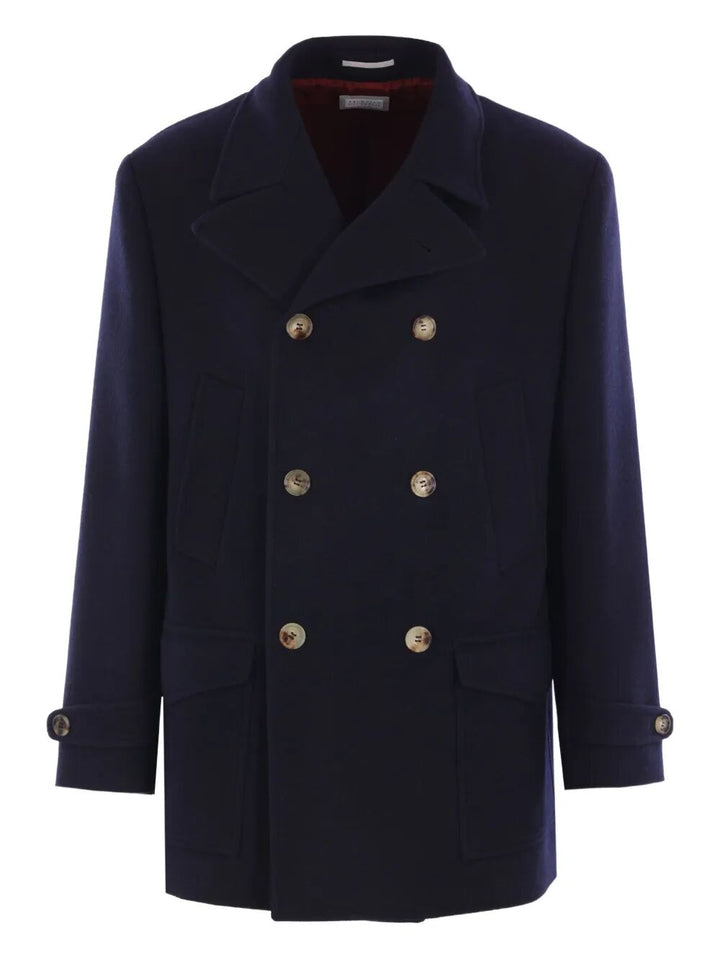 Brunello Cucinelli Double breasted & peacoat - Blue | b91f57c18ab1a9485903f7c7d7f3a8f0d11a1ca8