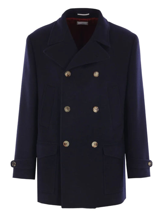 Double-Breasted Wool Coat