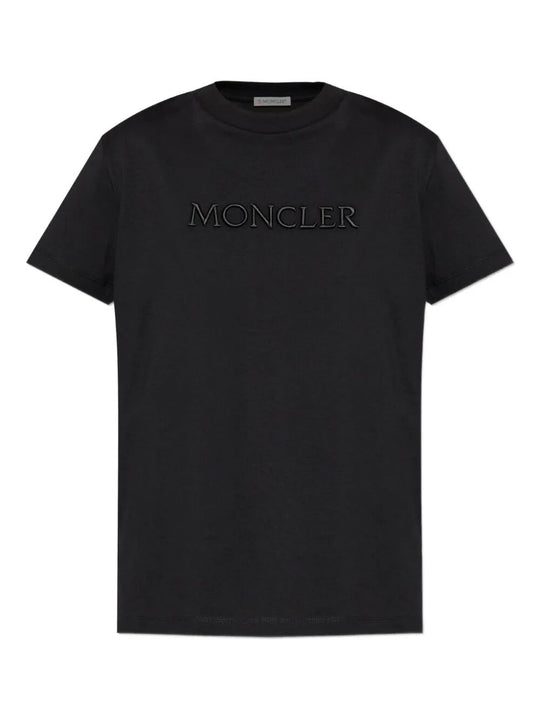 Embroidered Tonal Logo Cotton T-Shirt