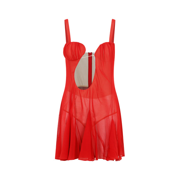 Mini Dresses Red