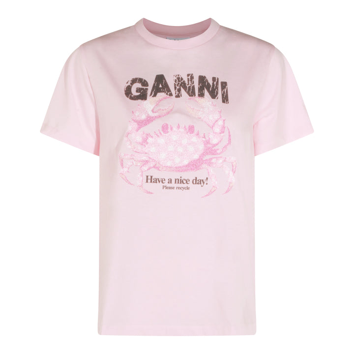 Ganni T-shirts and Polos - Chalk Pink | 22b08eedfdd766d7ea1b0bfc97269392d1b4e892