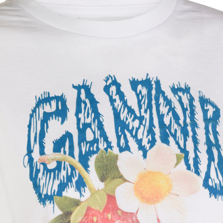 Ganni T-shirts and Polos - Bright White | 3774d80be09363a2a75936f468f6bde5e53c1264