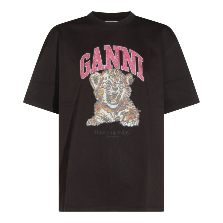 Ganni T-shirts and Polos - PHANTOM | 6a530453338989ecc1c1c605e2ec0722068da240