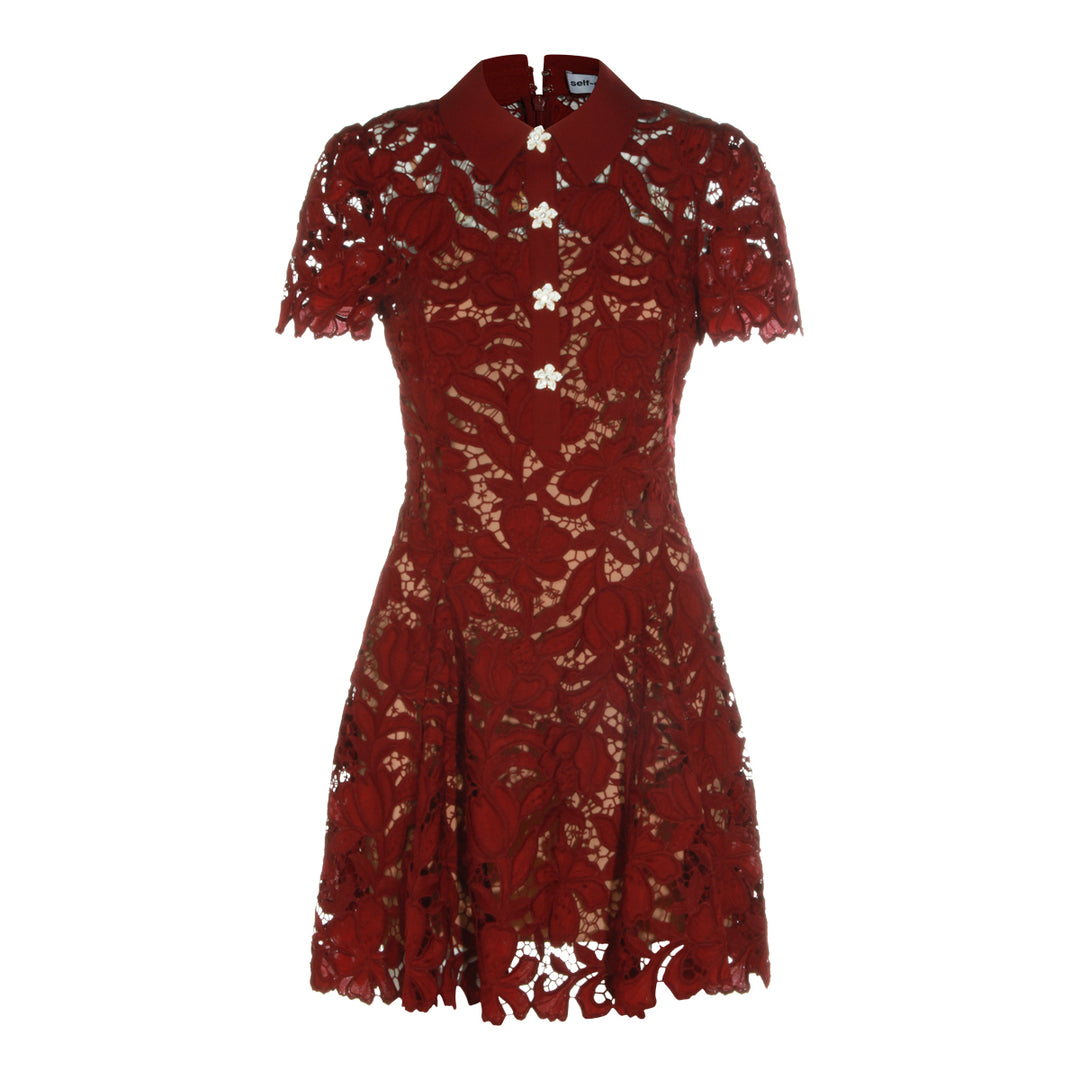 Self-Portrait Dresses - BURGUNDY | aeb780b5c8ca3fbd37d8367d2c6d720f2f02392d
