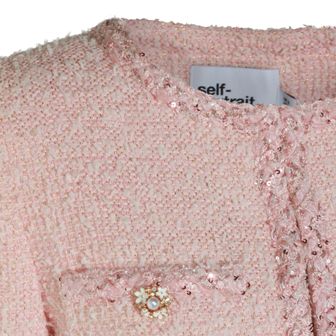 Self-Portrait Jackets - PINK | 328b2cfc1a721a47300a867a7d04af1340975a2c