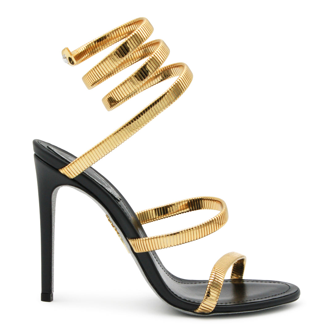 René Caovilla Sandals - BLACK/GOLD | 9bbd5888d99a2f51f1d6400e566d0dc71f25c0d4