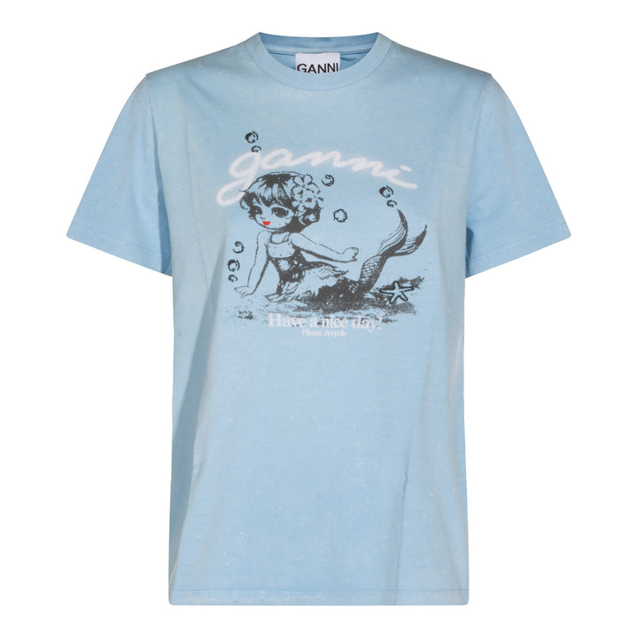 Ganni T-shirts and Polos - SOFT CHAMBRAY | 9d3b63dd774148a92cbf068e1ced3f0dc47bcf7c