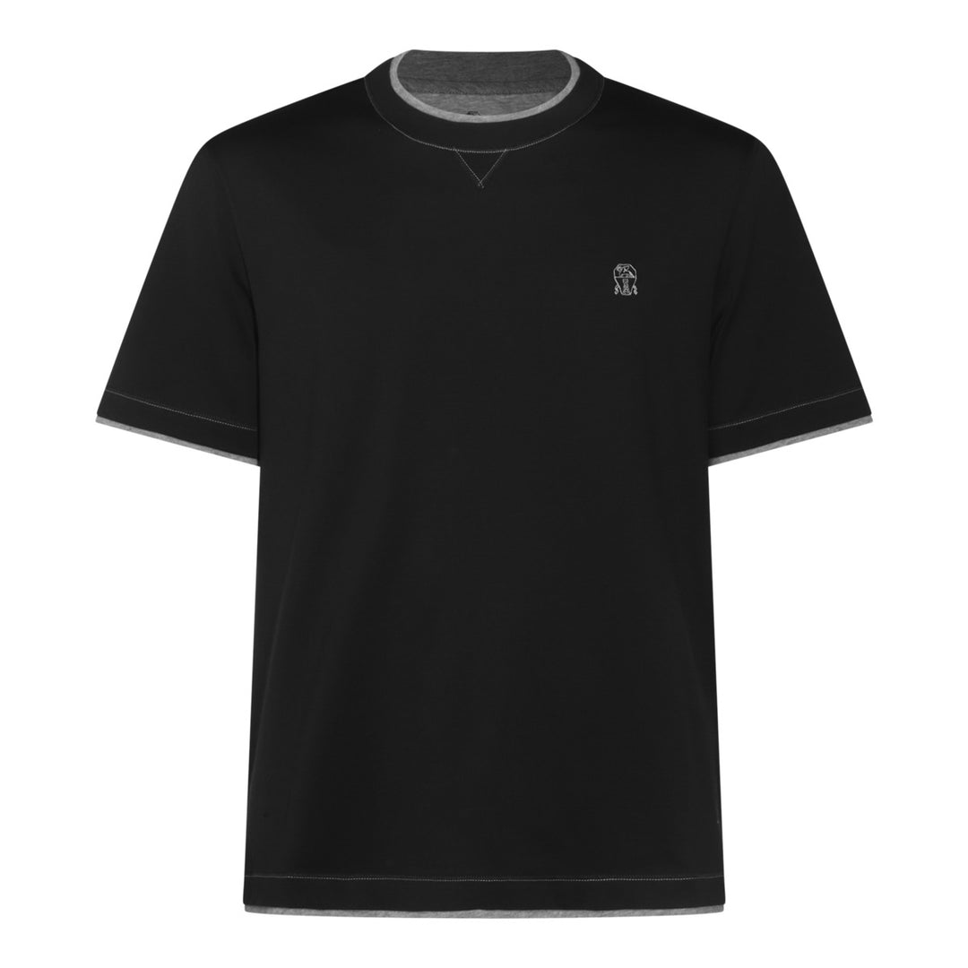 Brunello Cucinelli T-shirts and Polos - BLACK | efc5c083c781fc6abfec22a6181831bf4497f805
