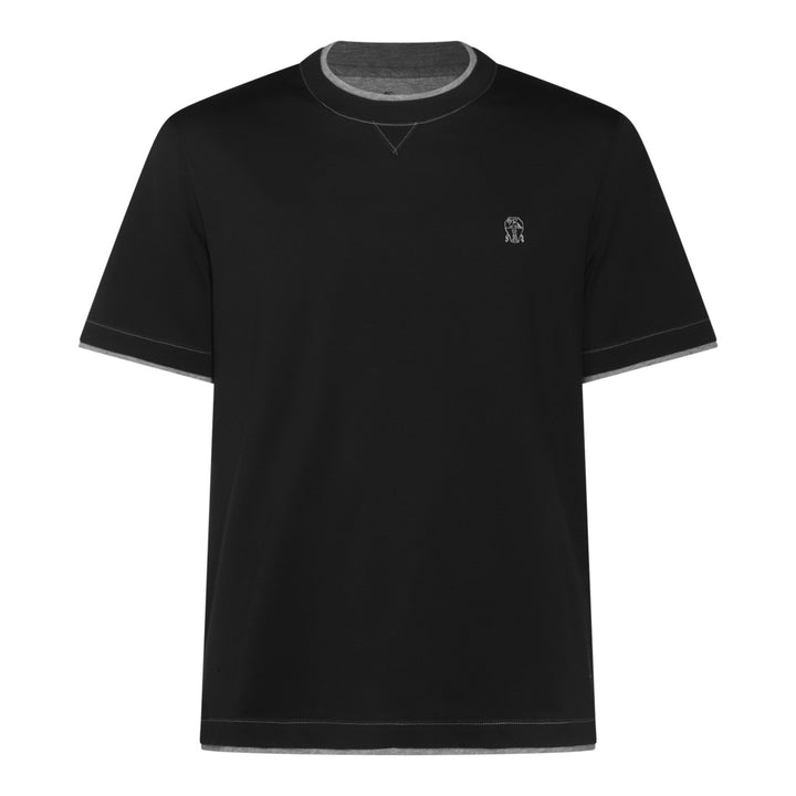 Brunello Cucinelli T-shirts and Polos - BLACK | efc5c083c781fc6abfec22a6181831bf4497f805