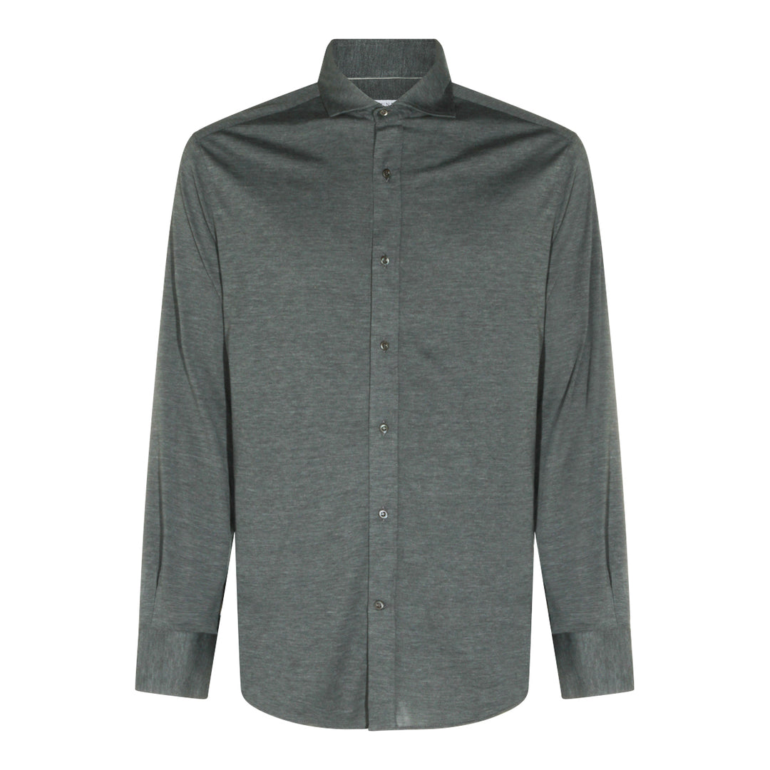 Brunello Cucinelli Shirts - DARK GREY | eb59f821231ca4af3e8c4b34beae33a66bb3e6fa
