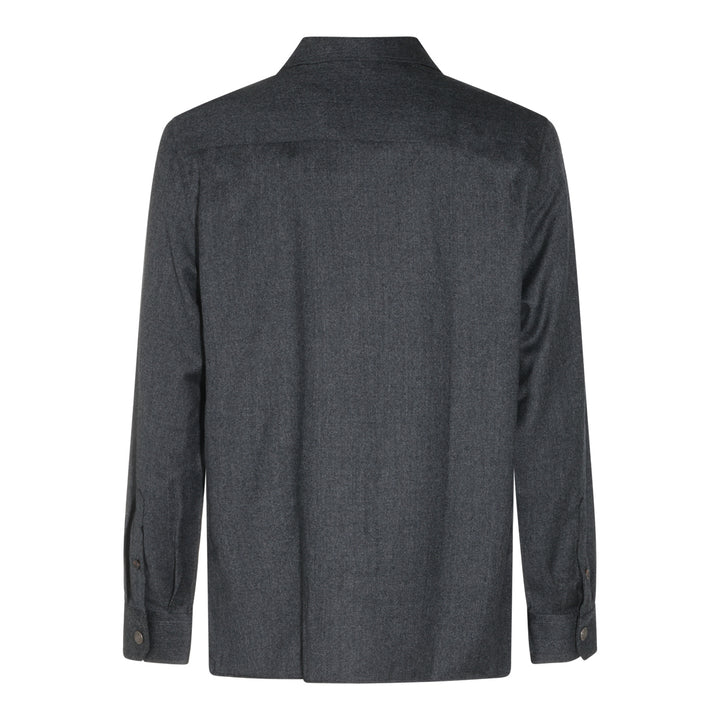 Brunello Cucinelli Shirts - DARK GREY | f26f8ef889a7fe76a4dd7d7a4a23ef5ff5599a99