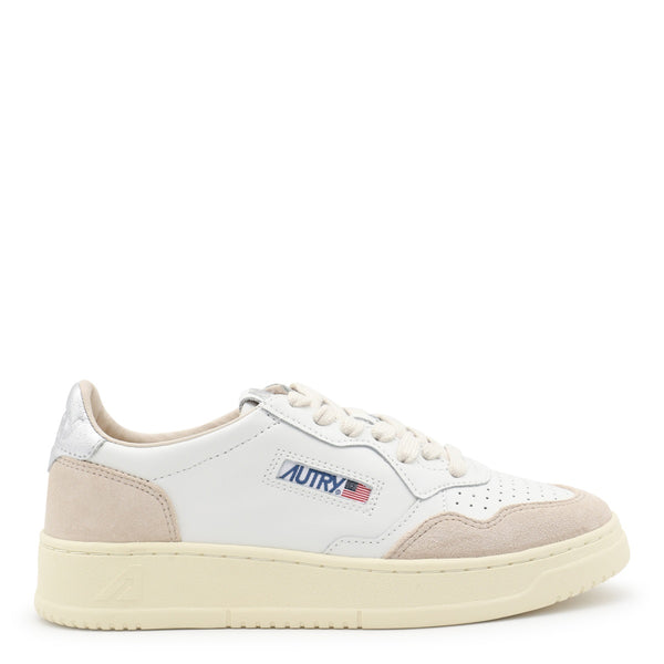 Sneakers Leat/Suede White/Silver