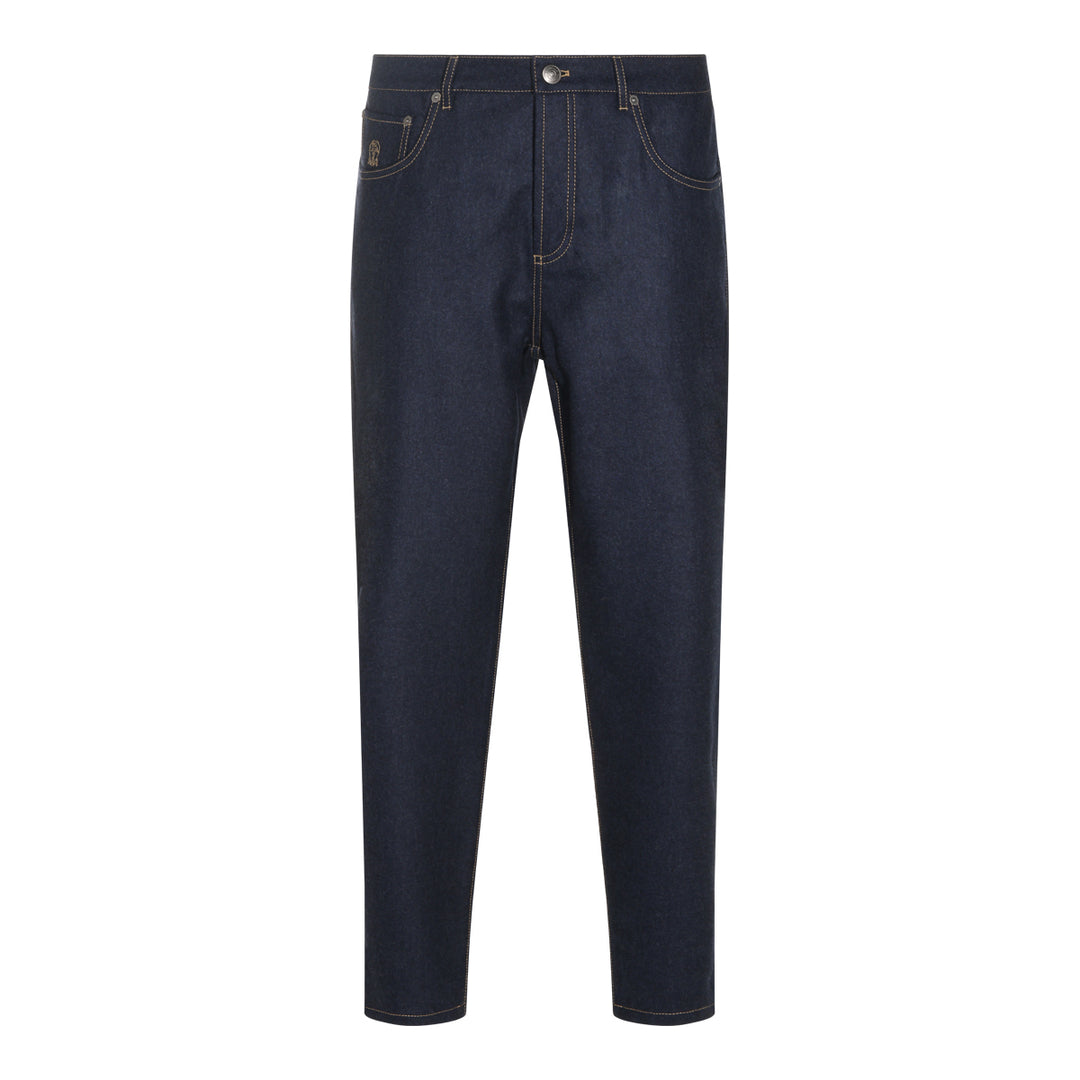 Brunello Cucinelli Trousers - NAVY | 53387f0f4cbf17b45aacc409d15f48f018b0214e