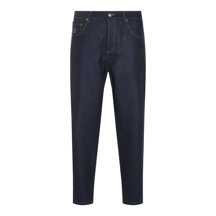 Brunello Cucinelli Trousers - NAVY | 53387f0f4cbf17b45aacc409d15f48f018b0214e