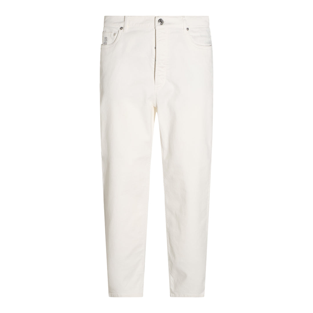 Brunello Cucinelli Jeans - WHITE | 90ed719b4a0263f24ce629cfa4ce9ec79d29764d