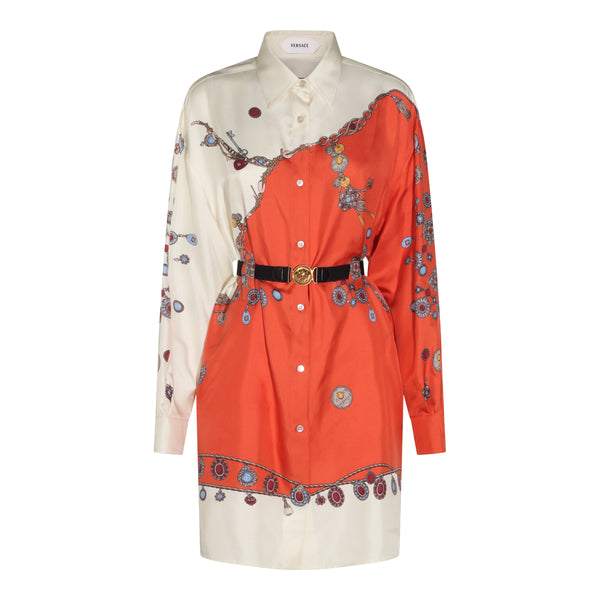 Dresses Orange/White/Gold