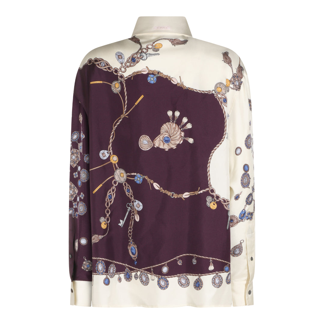 Versace Shirts - BURGUNDY/WHITE/GOLD | e7730bfc0f9a5323d4063a54d1173b206d9f0cc1