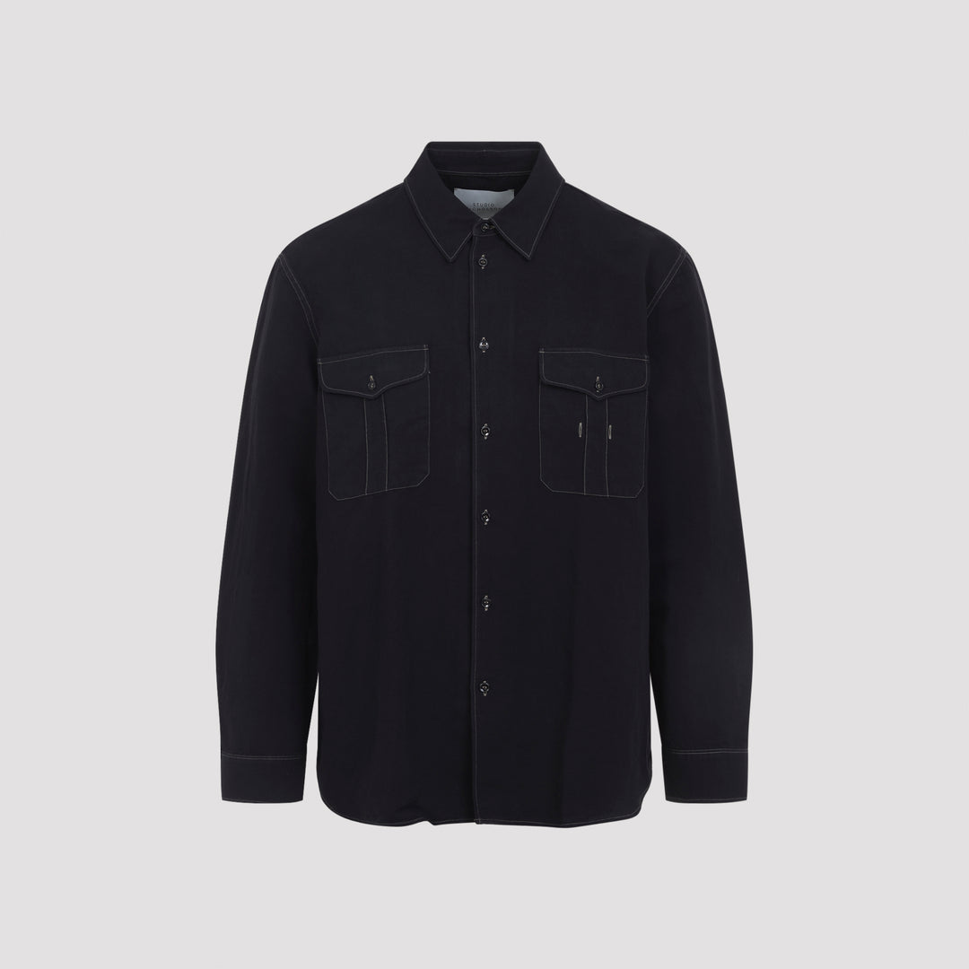 Studio Nicholson Shirts - Black | 03de1c0c92b572b64910734ae9552aa811723e5f