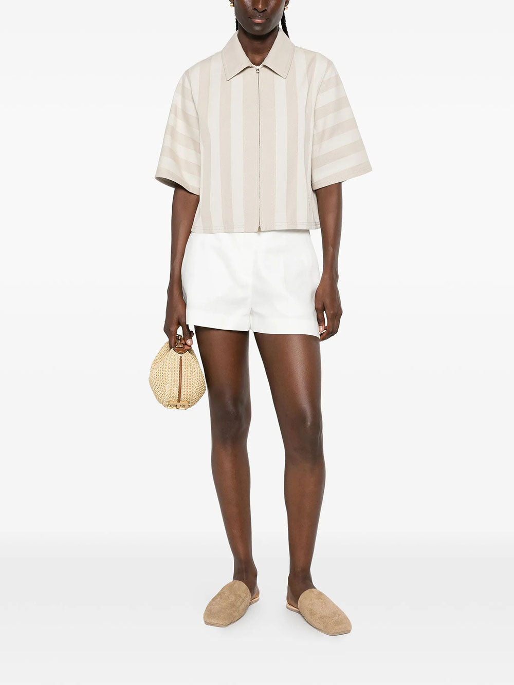 Fendi Cropped - Nude & Neutrals | babf1fa3694136ddaca44885275b8d09fb7d1eb8