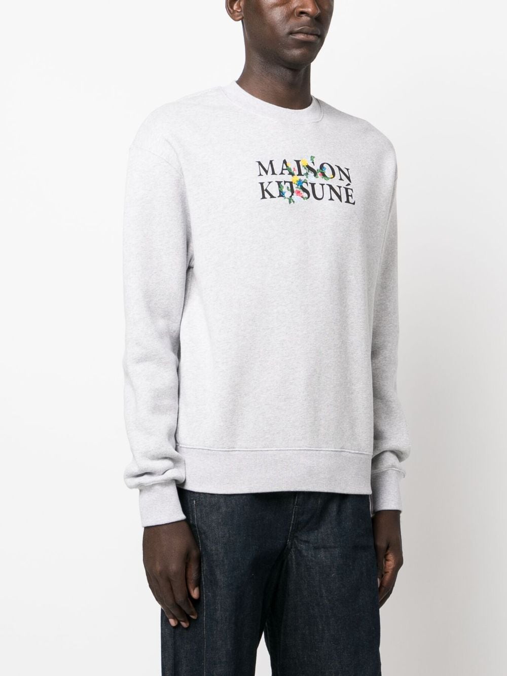 Maison KitsunÉ Round neck - Grey | b7c276e8fd2a1266cc7293febb9668c07ac946da