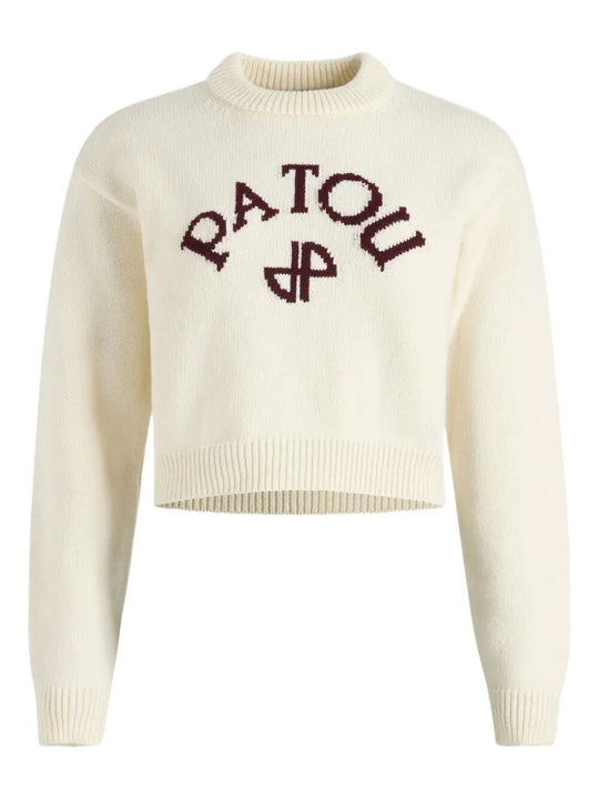 Logo And Jp Monogram Intarsia Wool And Cashmere Jumper