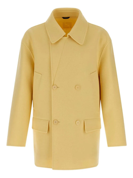 Wool Double-Breasted Pea Coat