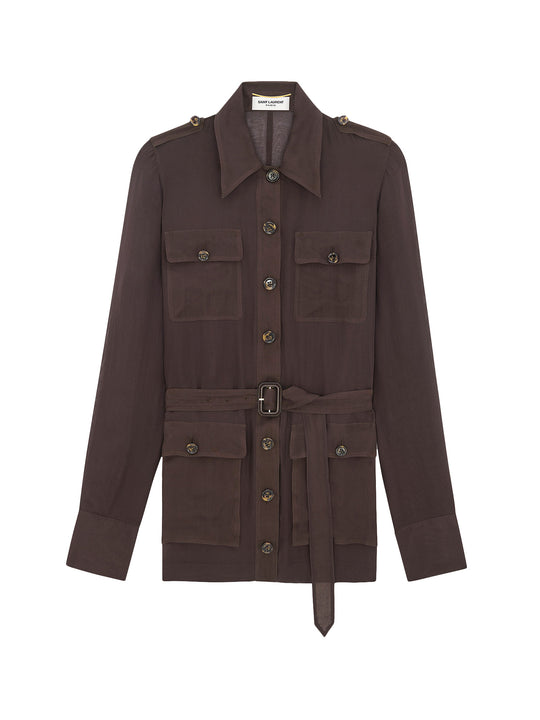 Biologic Silk Dress With Belt At Waist