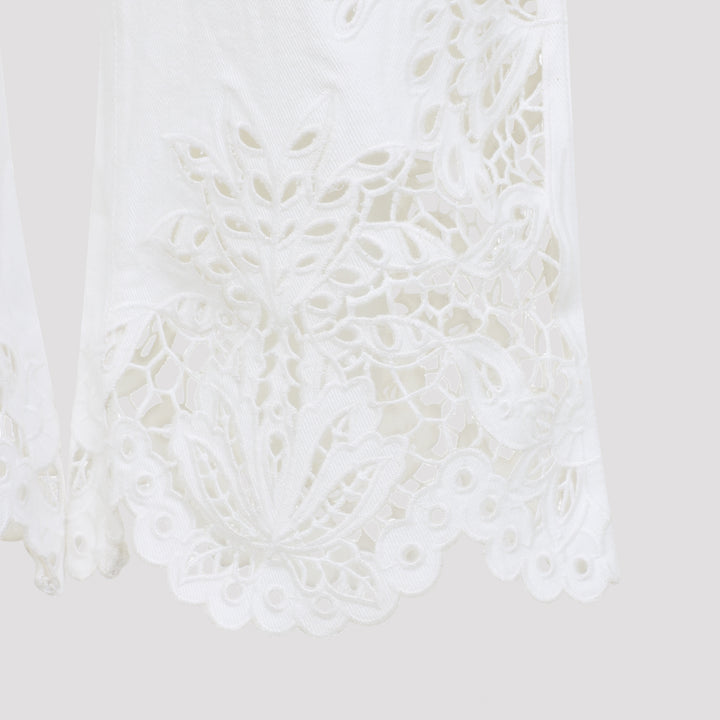 Farm Rio Cropped - White | 71e7a16051f852faff5a7ca3cf55de65f0a3b639