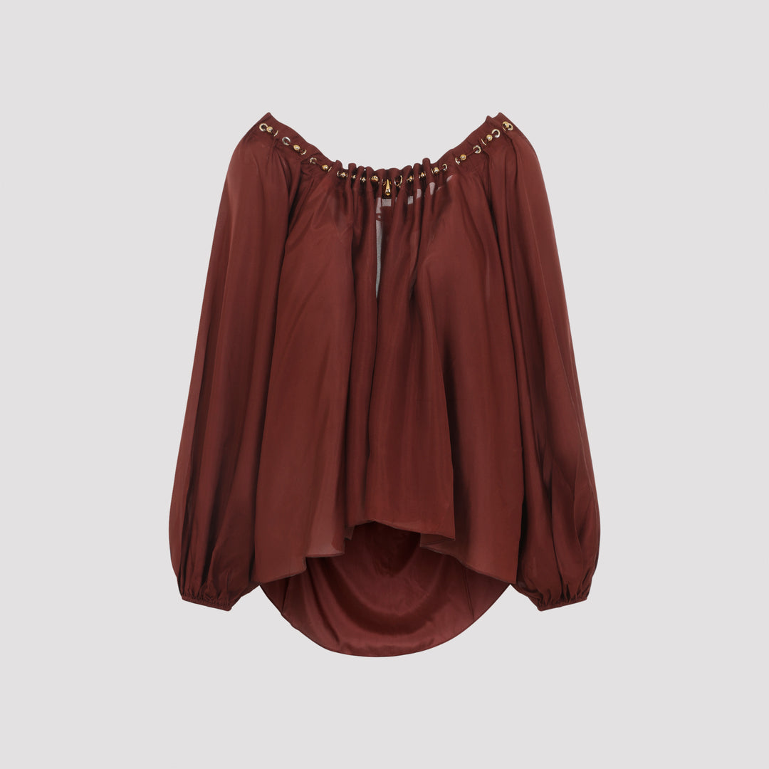 Zimmermann Blouse - Red | 56547f128097966559d56526446e0b14fc8b7828