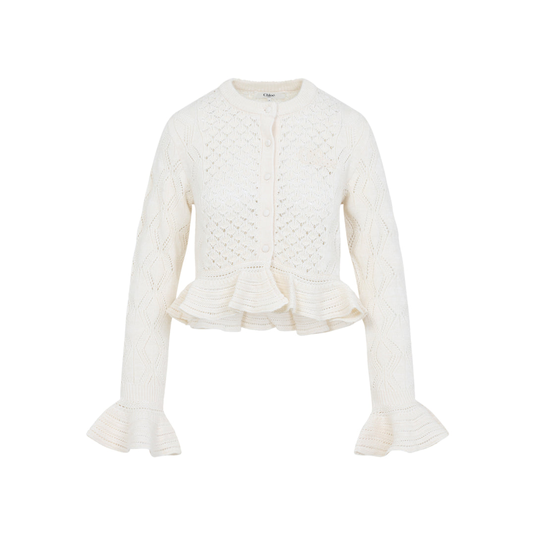 Chloe Cardigan - White | 63f97316824a29b270682bcd3f0d8dac58e78eed