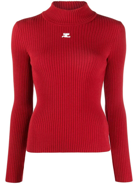 Re-Edition Rib Knit Mockneck Sweater