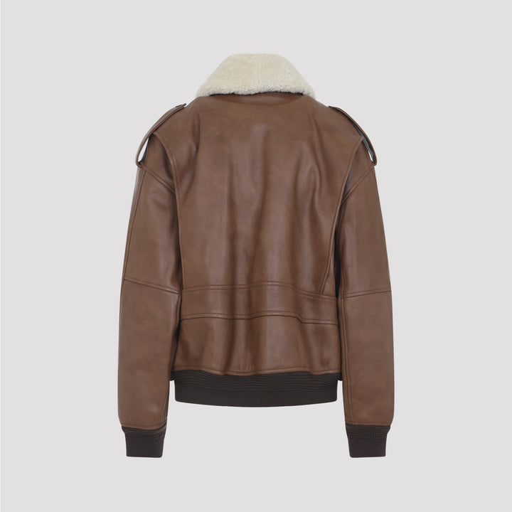 Saint Laurent Jackets - Brown | a966ba8cc4e7c252db217286f145a1ed10be6627