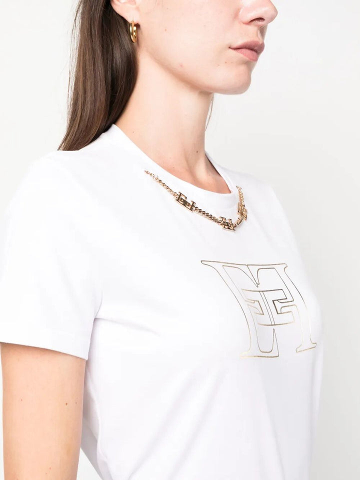 Elisabetta Franchi T-shirts - White | dad67dea3a85f0190f60fe3085a846eca01986ff
