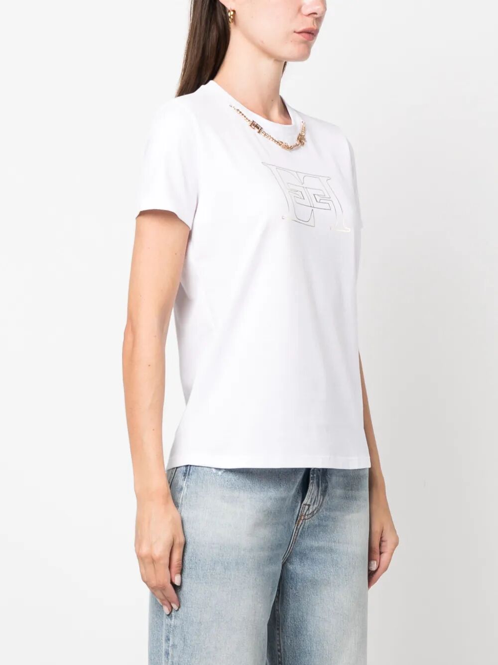 Elisabetta Franchi T-shirts - White | 4df0a40b3b24fc3143ecc94b237fd4fe8836723b