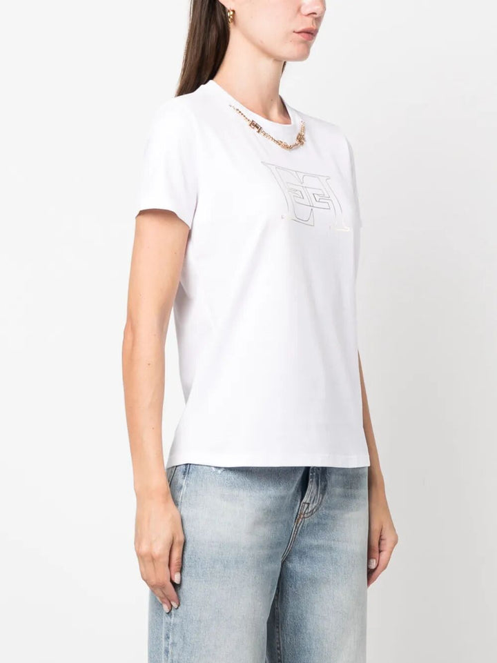 Elisabetta Franchi T-shirts - White | 4df0a40b3b24fc3143ecc94b237fd4fe8836723b
