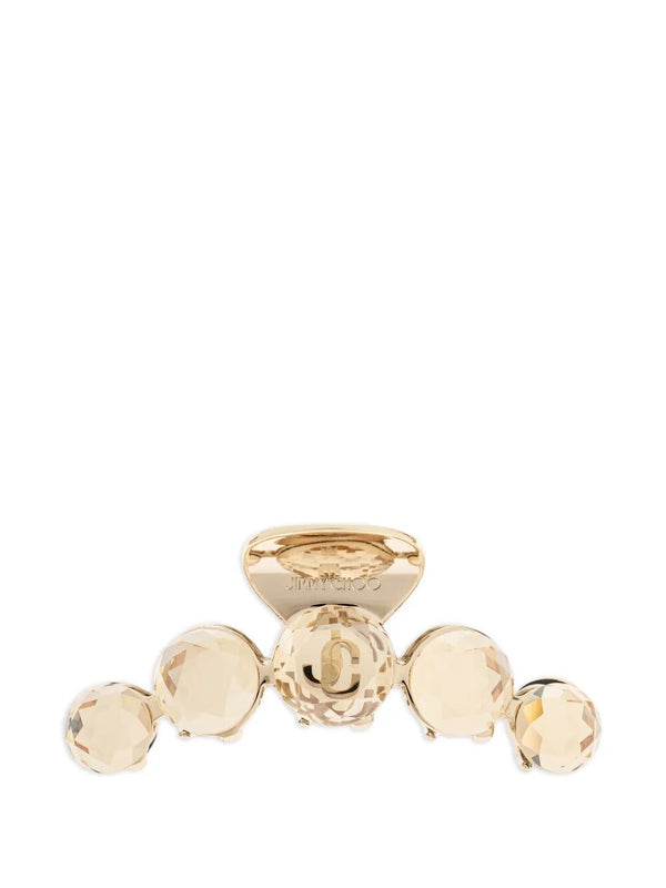 Gold-Finish Crystal Claw Hair Clip