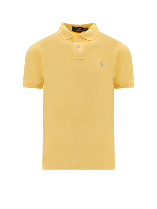 Cotton Polo Shirt With Embroidered Logo