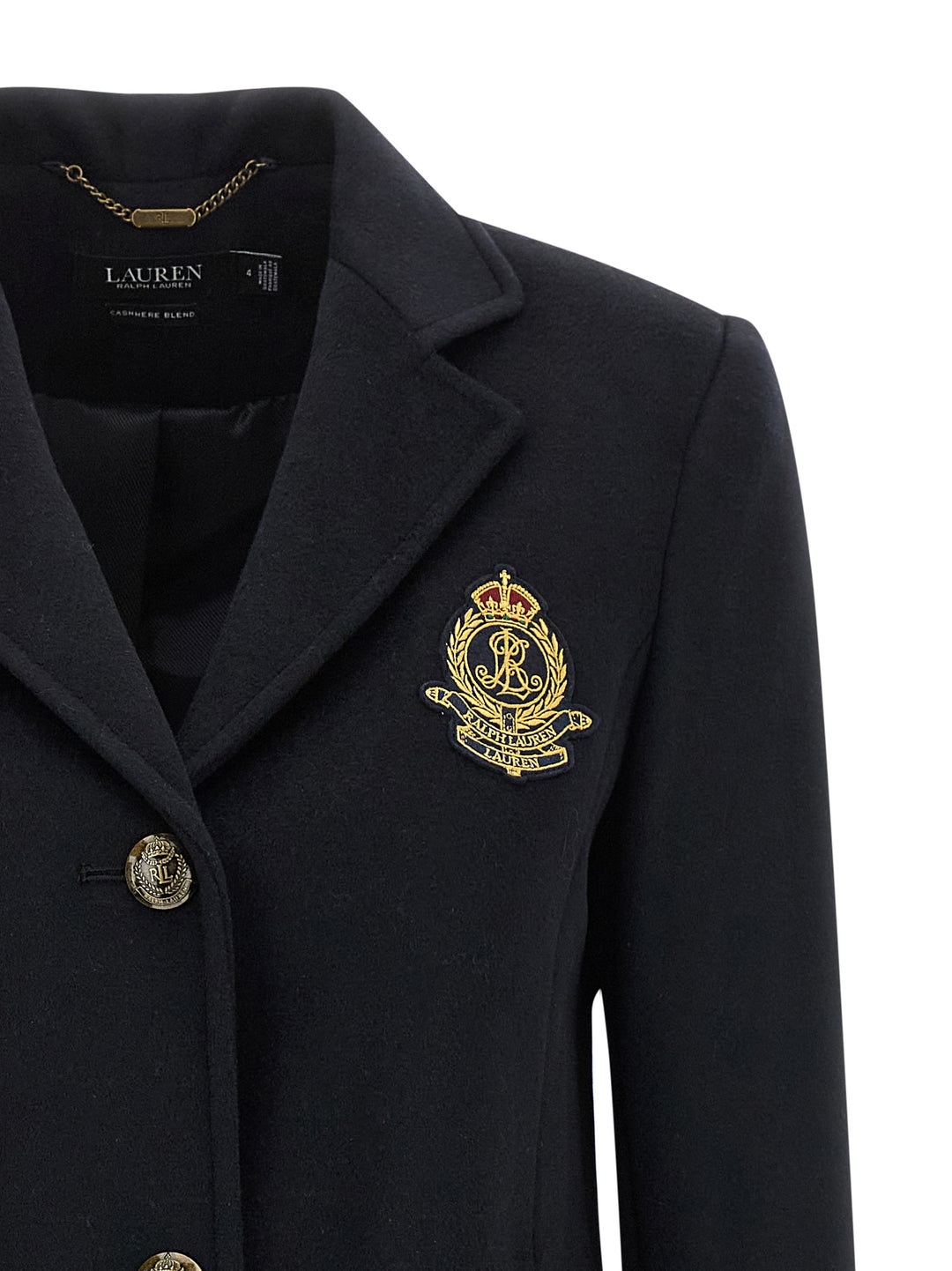 Lauren Ralph Lauren Coat With Embroidery Coats and Trench Coats - Blue | 0581652628b8bb572baa65583f8b79bbeb966ea3