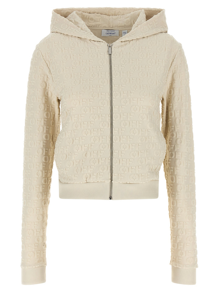 Off-White Terry Off Sweatshirt - Beige | 0de6351fb8a8d84b3cc93e10ccb1c99392b3bd54