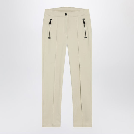 Ivory Slim Trousers In Gore-Tex