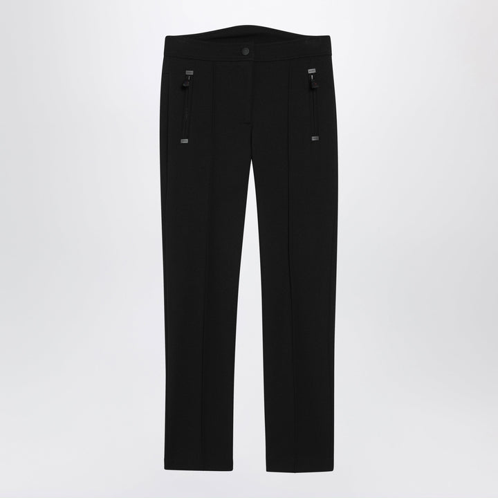 Moncler Grenoble Black Trousers In Stretch Technical Fabric