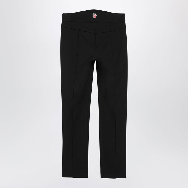 Moncler Grenoble Black Trousers In Stretch Technical Fabric