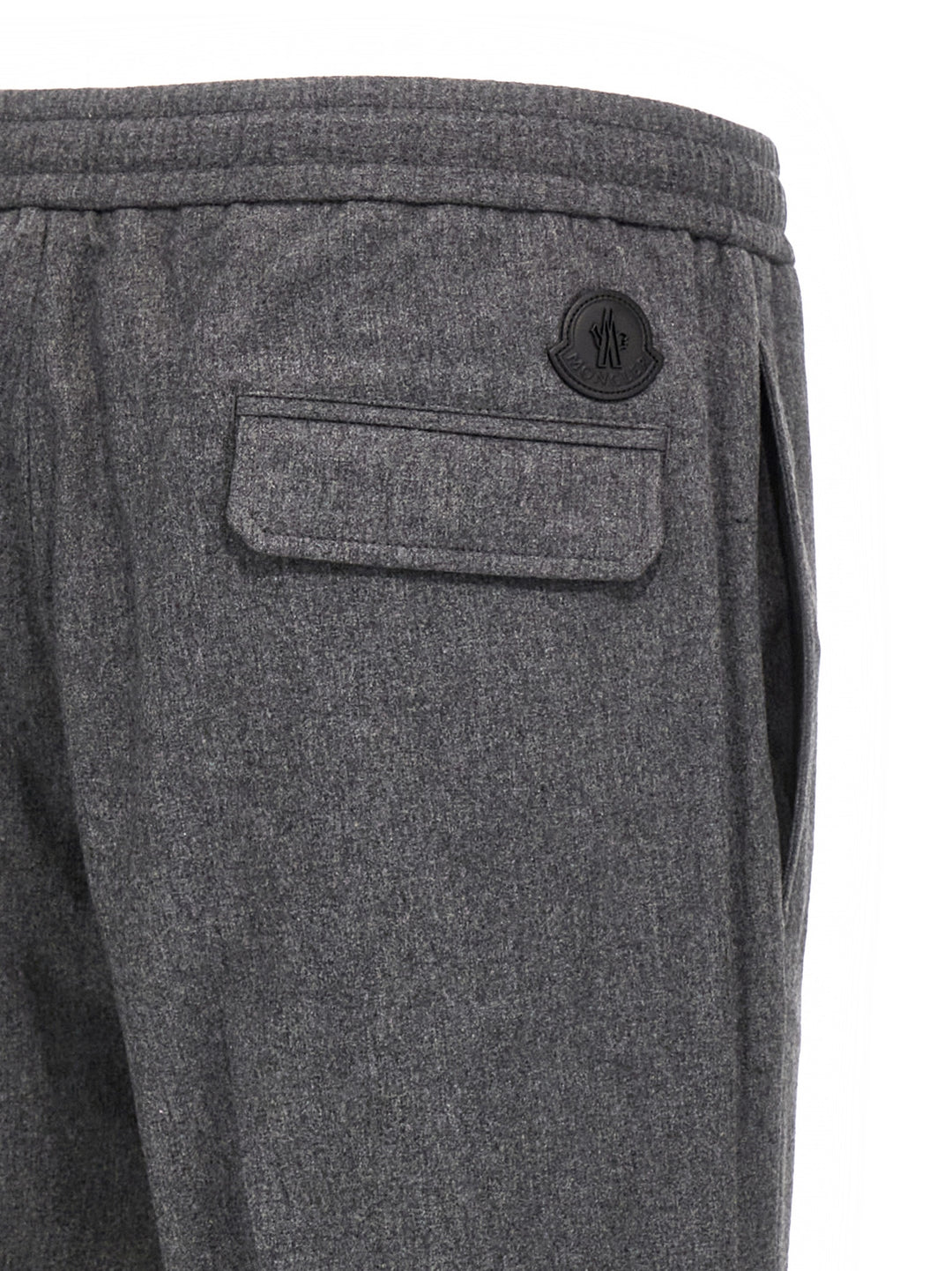 Mixed Cashmere Joggers Pants Gray