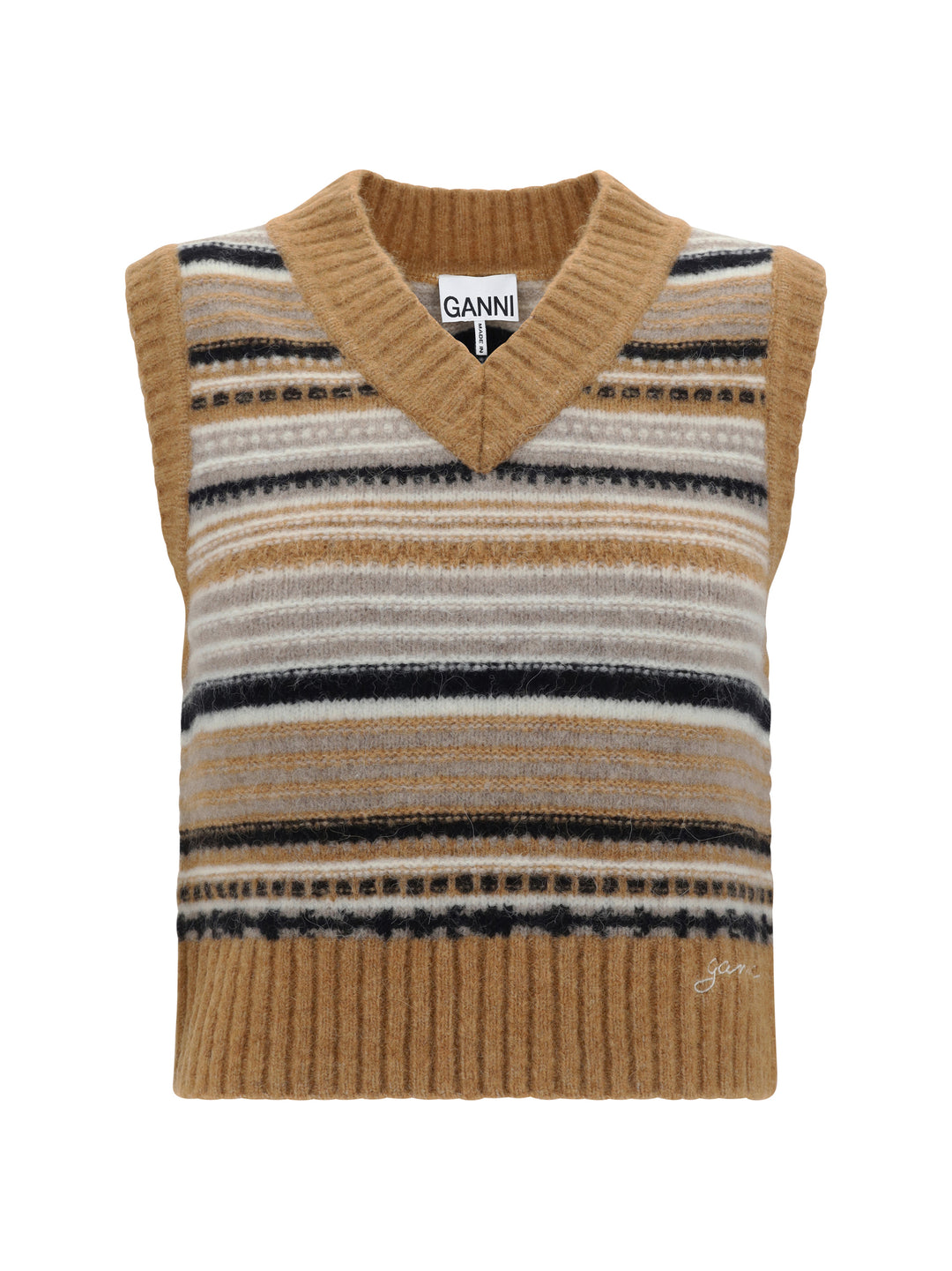 SOFT WOOL STRIPE VEST