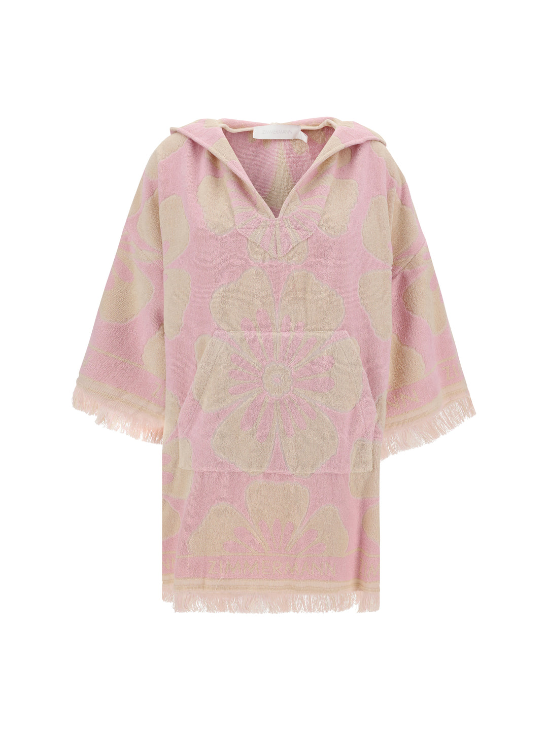 POP HOODED TOWEL MINI DRESS