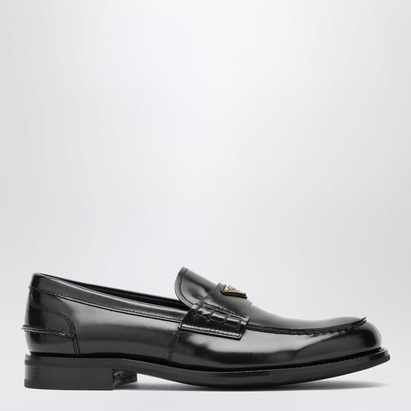 Brushed Leather Moccasins In Black