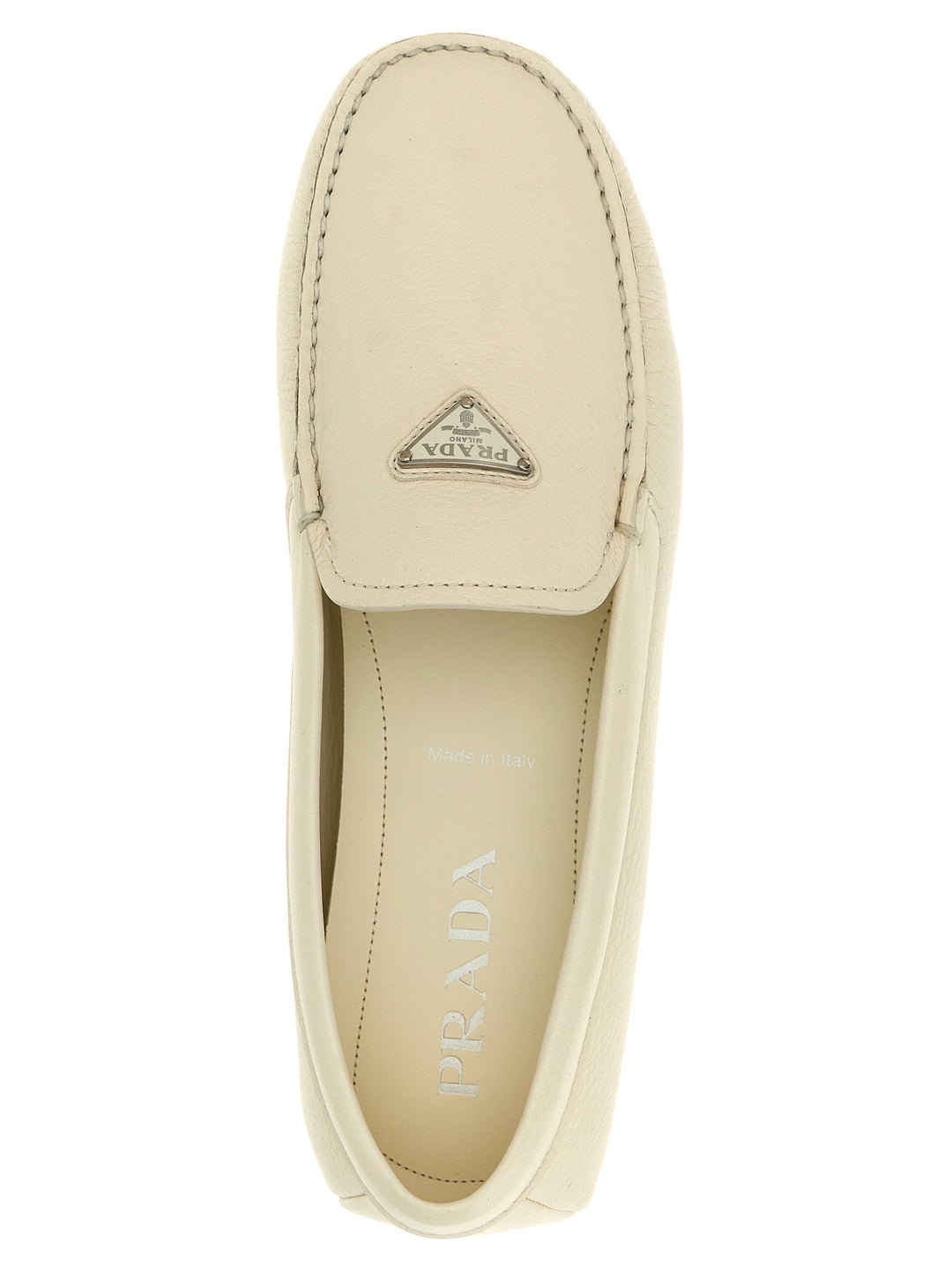 Prada Driver Loafers - White | af2f5b5591420621402a0ad4842298593e998511