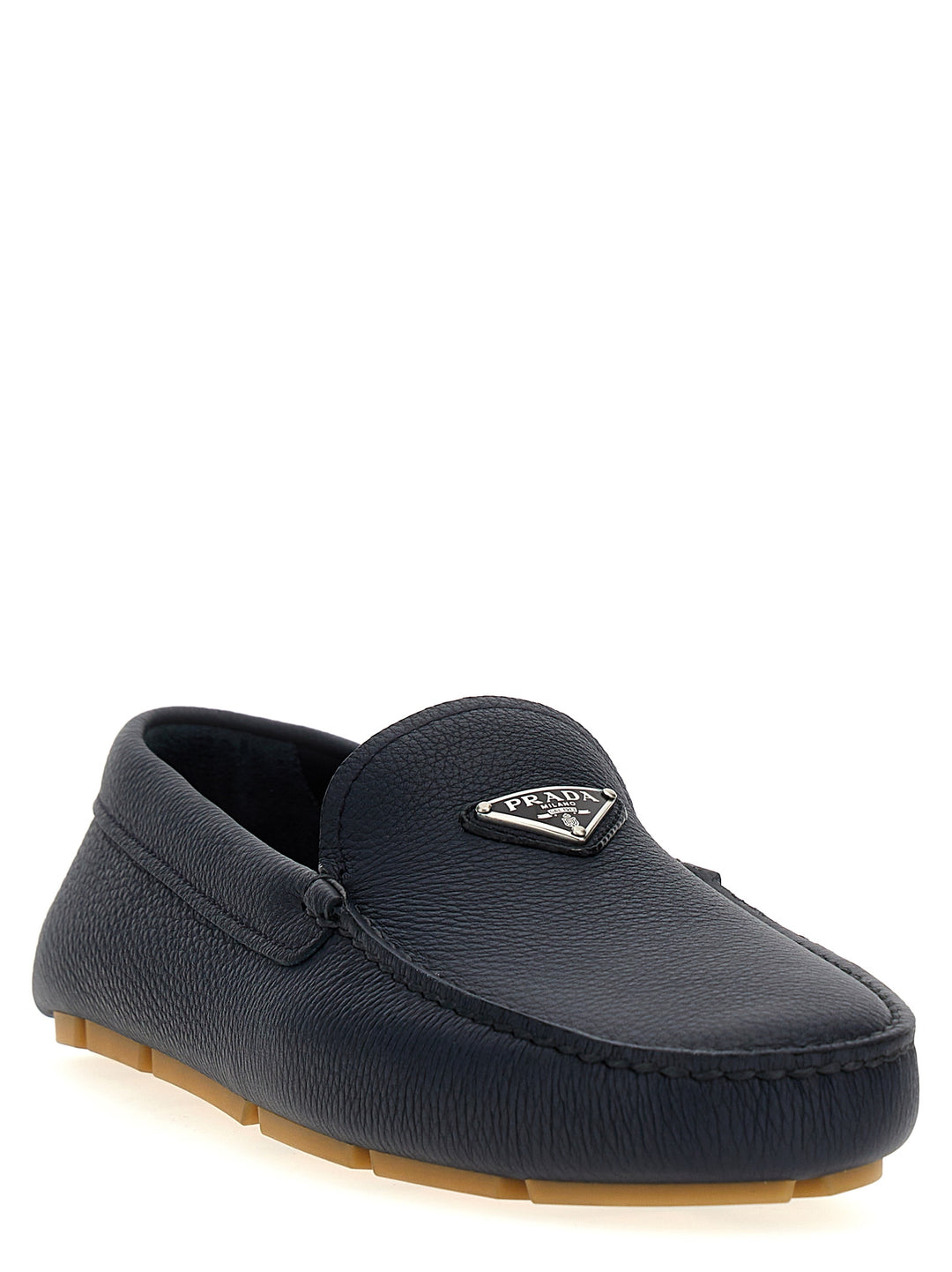 Prada Driver Loafers - Blue | f8409051fcc26c173abb5080ecb51953f9a06304
