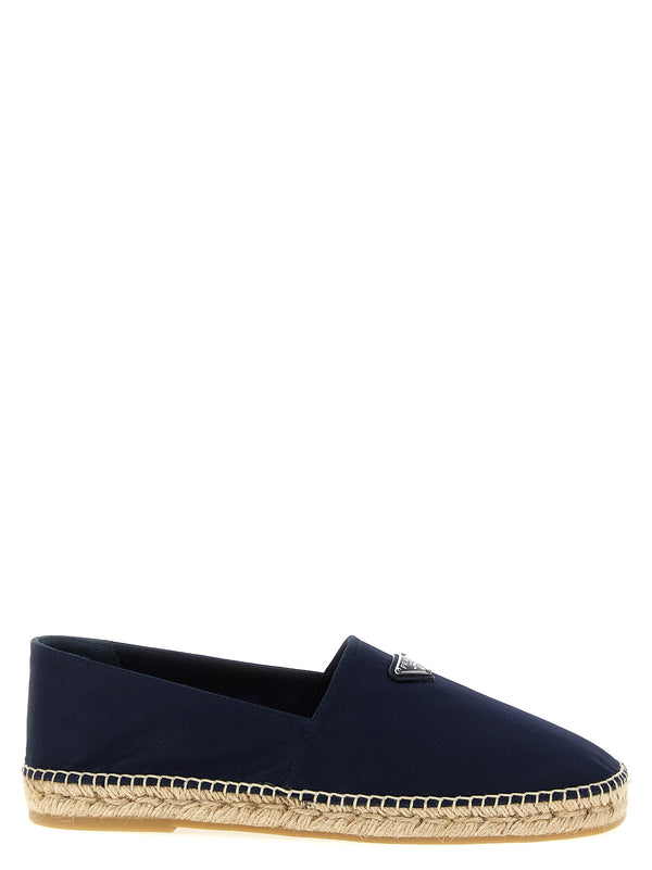 Logo Tringolo Espadrilles Flat Shoes Blue