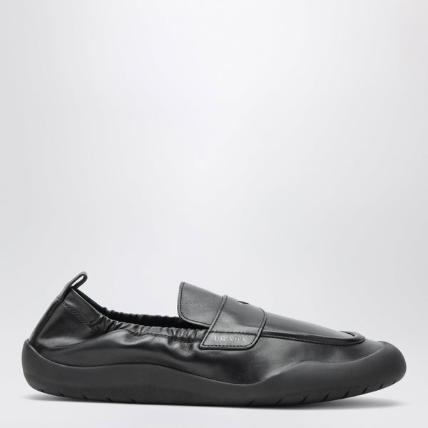 Black Leather Speedrock Loafers